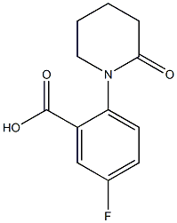5-fluoro-2-(2-oxopiperidin-1-yl)benzoic acid 구조식 이미지