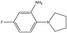 5-fluoro-2-(pyrrolidin-1-yl)aniline 구조식 이미지