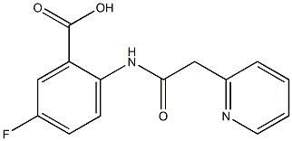 5-fluoro-2-[2-(pyridin-2-yl)acetamido]benzoic acid 구조식 이미지