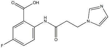 5-fluoro-2-{[3-(1H-imidazol-1-yl)propanoyl]amino}benzoic acid Structure