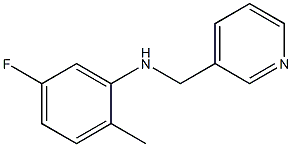 5-fluoro-2-methyl-N-(pyridin-3-ylmethyl)aniline 구조식 이미지