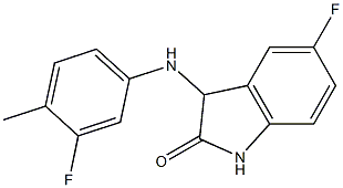 5-fluoro-3-[(3-fluoro-4-methylphenyl)amino]-2,3-dihydro-1H-indol-2-one Structure