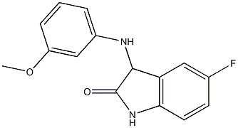 5-fluoro-3-[(3-methoxyphenyl)amino]-2,3-dihydro-1H-indol-2-one Structure