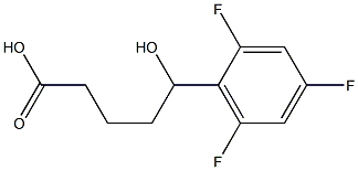 5-hydroxy-5-(2,4,6-trifluorophenyl)pentanoic acid 구조식 이미지