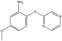 5-methoxy-2-(pyrazin-2-yloxy)aniline Structure