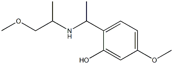 5-methoxy-2-{1-[(1-methoxypropan-2-yl)amino]ethyl}phenol Structure