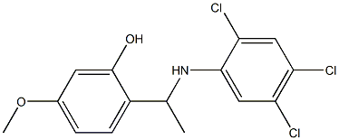 5-methoxy-2-{1-[(2,4,5-trichlorophenyl)amino]ethyl}phenol 구조식 이미지