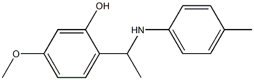 5-methoxy-2-{1-[(4-methylphenyl)amino]ethyl}phenol 구조식 이미지