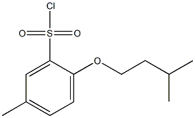 5-methyl-2-(3-methylbutoxy)benzene-1-sulfonyl chloride 구조식 이미지