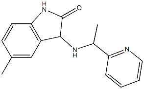 5-methyl-3-{[1-(pyridin-2-yl)ethyl]amino}-2,3-dihydro-1H-indol-2-one 구조식 이미지