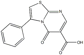 5-oxo-3-phenyl-5H-[1,3]thiazolo[3,2-a]pyrimidine-6-carboxylic acid 구조식 이미지