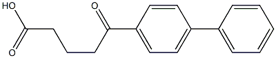 5-oxo-5-(4-phenylphenyl)pentanoic acid 구조식 이미지