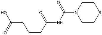 5-oxo-5-(thiomorpholin-4-ylcarbonylamino)pentanoic acid 구조식 이미지
