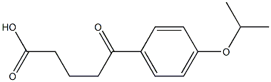5-oxo-5-[4-(propan-2-yloxy)phenyl]pentanoic acid 구조식 이미지