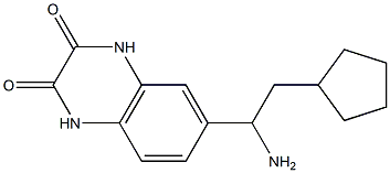 6-(1-amino-2-cyclopentylethyl)-1,2,3,4-tetrahydroquinoxaline-2,3-dione 구조식 이미지