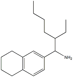 6-(1-amino-2-ethylhexyl)-1,2,3,4-tetrahydronaphthalene 구조식 이미지