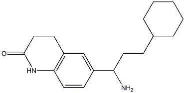 6-(1-amino-3-cyclohexylpropyl)-1,2,3,4-tetrahydroquinolin-2-one 구조식 이미지