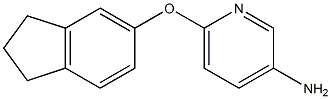 6-(2,3-dihydro-1H-inden-5-yloxy)pyridin-3-amine Structure