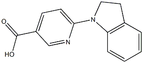 6-(2,3-dihydro-1H-indol-1-yl)pyridine-3-carboxylic acid Structure