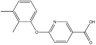 6-(2,3-dimethylphenoxy)nicotinic acid Structure