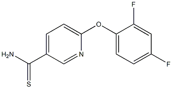 6-(2,4-difluorophenoxy)pyridine-3-carbothioamide 구조식 이미지