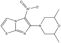 6-(2,6-dimethylmorpholin-4-yl)-5-nitroimidazo[2,1-b][1,3]thiazole Structure