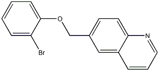 6-(2-bromophenoxymethyl)quinoline Structure