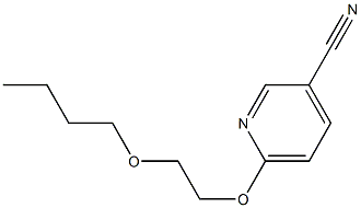 6-(2-butoxyethoxy)pyridine-3-carbonitrile Structure