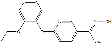 6-(2-ethoxyphenoxy)-N'-hydroxypyridine-3-carboximidamide 구조식 이미지