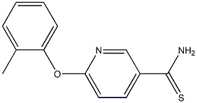 6-(2-methylphenoxy)pyridine-3-carbothioamide Structure