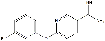 6-(3-bromophenoxy)pyridine-3-carboximidamide Structure