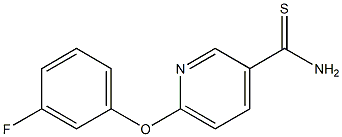 6-(3-fluorophenoxy)pyridine-3-carbothioamide Structure