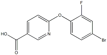 6-(4-bromo-2-fluorophenoxy)pyridine-3-carboxylic acid 구조식 이미지