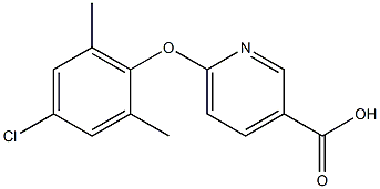 6-(4-chloro-2,6-dimethylphenoxy)pyridine-3-carboxylic acid Structure