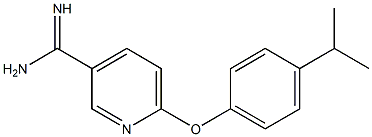 6-(4-isopropylphenoxy)pyridine-3-carboximidamide Structure