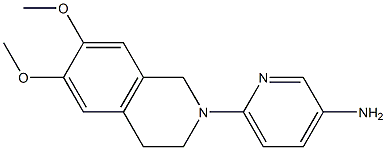 6-(6,7-dimethoxy-1,2,3,4-tetrahydroisoquinolin-2-yl)pyridin-3-amine Structure