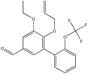 6-(allyloxy)-5-ethoxy-2'-(trifluoromethoxy)-1,1'-biphenyl-3-carbaldehyde 구조식 이미지