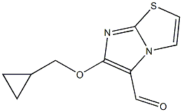 6-(cyclopropylmethoxy)imidazo[2,1-b][1,3]thiazole-5-carbaldehyde Structure