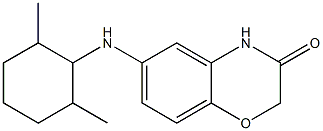 6-[(2,6-dimethylcyclohexyl)amino]-3,4-dihydro-2H-1,4-benzoxazin-3-one 구조식 이미지