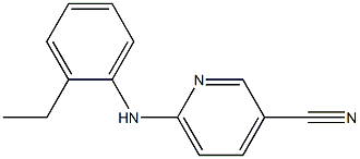 6-[(2-ethylphenyl)amino]pyridine-3-carbonitrile Structure