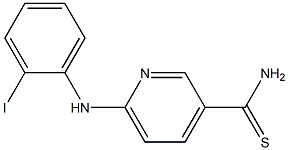 6-[(2-iodophenyl)amino]pyridine-3-carbothioamide 구조식 이미지