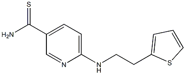 6-[(2-thien-2-ylethyl)amino]pyridine-3-carbothioamide 구조식 이미지