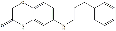 6-[(3-phenylpropyl)amino]-3,4-dihydro-2H-1,4-benzoxazin-3-one 구조식 이미지