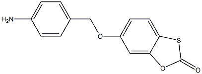 6-[(4-aminophenyl)methoxy]-2H-1,3-benzoxathiol-2-one 구조식 이미지