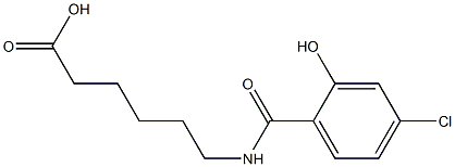 6-[(4-chloro-2-hydroxybenzoyl)amino]hexanoic acid Structure
