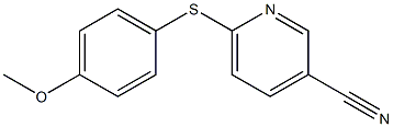 6-[(4-methoxyphenyl)sulfanyl]pyridine-3-carbonitrile Structure