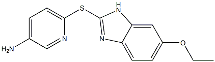 6-[(6-ethoxy-1H-1,3-benzodiazol-2-yl)sulfanyl]pyridin-3-amine 구조식 이미지