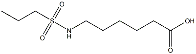 6-[(propylsulfonyl)amino]hexanoic acid Structure