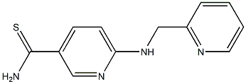 6-[(pyridin-2-ylmethyl)amino]pyridine-3-carbothioamide 구조식 이미지