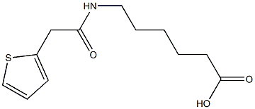 6-[(thien-2-ylacetyl)amino]hexanoic acid Structure